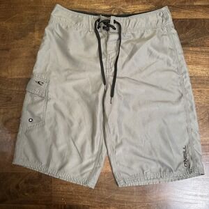ONeill Board Shorts Mens Size 28 Waist Gray Swim Trunks